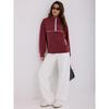 Fashionable Women's Hooded Sweatshirt Casual Pocket Top Loose Pullover