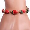 Braccialetto Creativo alla Fragola Bracciale Frutta Carino per Gioielli da Donna Regalo