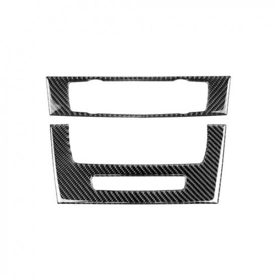 Carbon Fiber Interior CD Panel Cover Trim For BMW 3-Series E90 E92 2005-2012