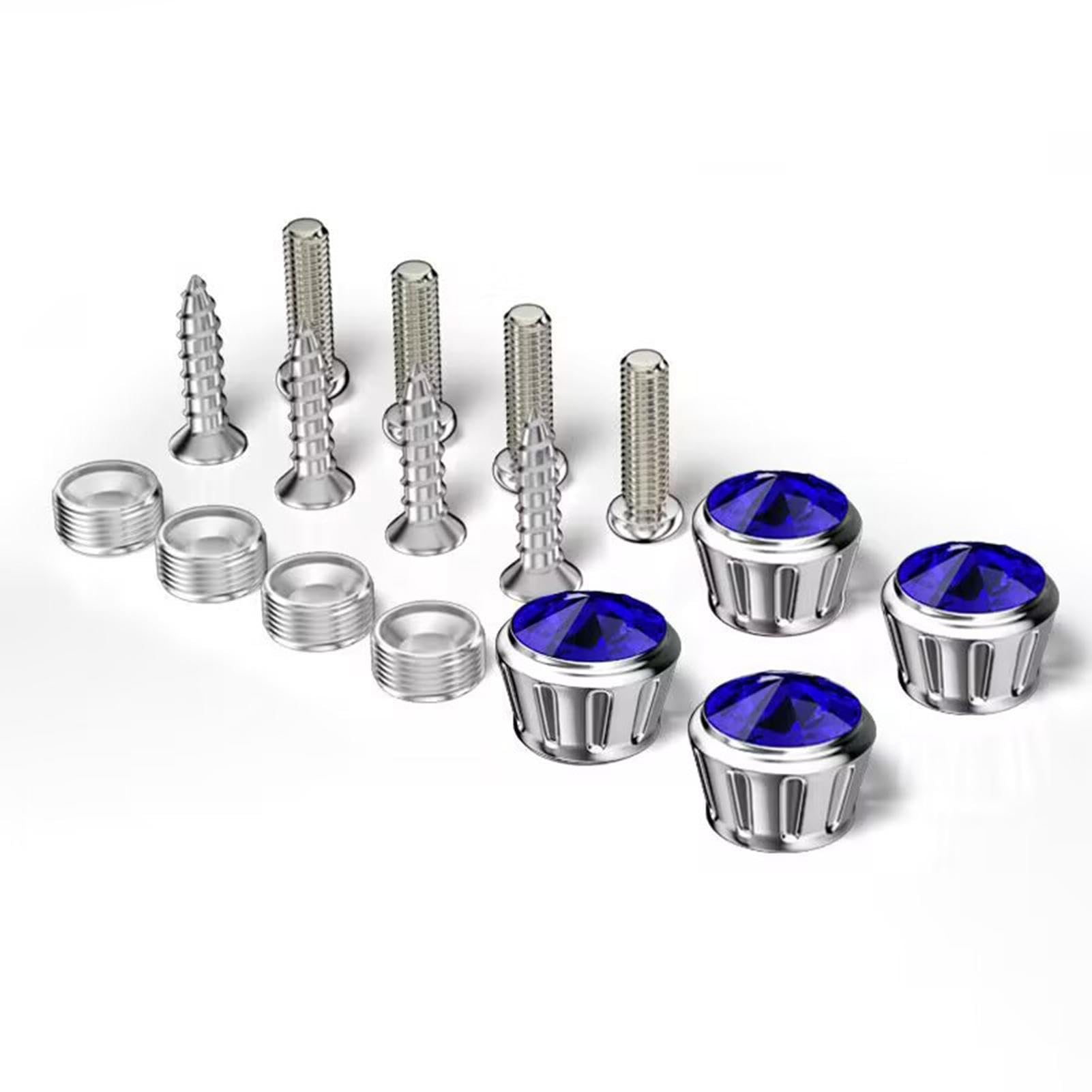 

Car License Mounting Screws, License Frame Mounting Bolts Car Plate Holder, Proof Back Please refer to the description синий