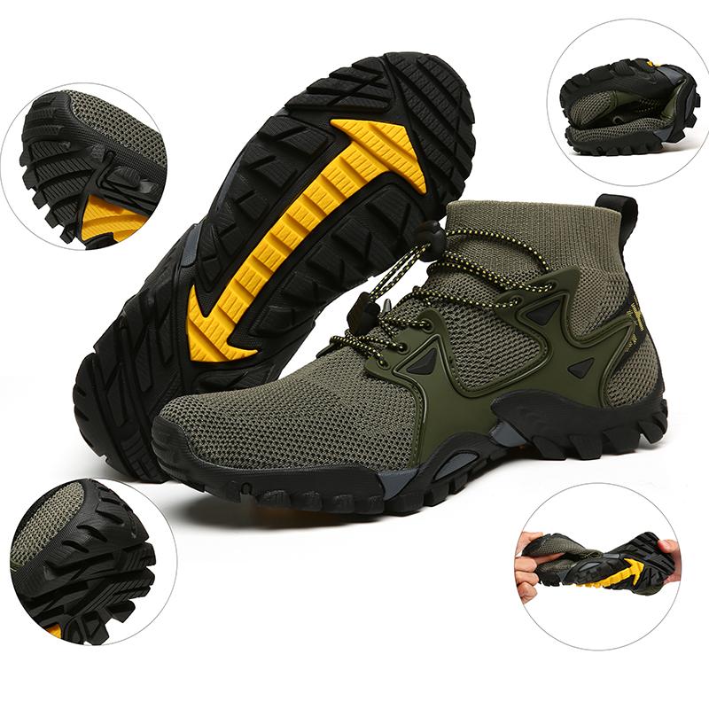 36-47 Women/Men's Hiking Shoes Outdoor Sports Shoes Waterproof Non-slip Hiking Shoes Breathable Wading Shoes Outdoor Climbing Trekking Boots