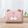IELGY cat short multi-card slot clear coin purse for women