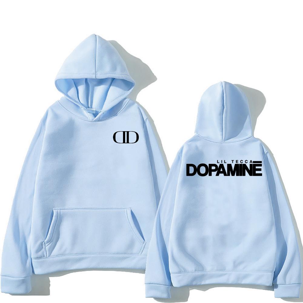 

Rapper Lil Tecca Dopamine Album Merch Hoodie Men Women Long Sleeve Sweatshirt Hip Hop Gothic Streetwear Loose Versatile Pullover 3XL