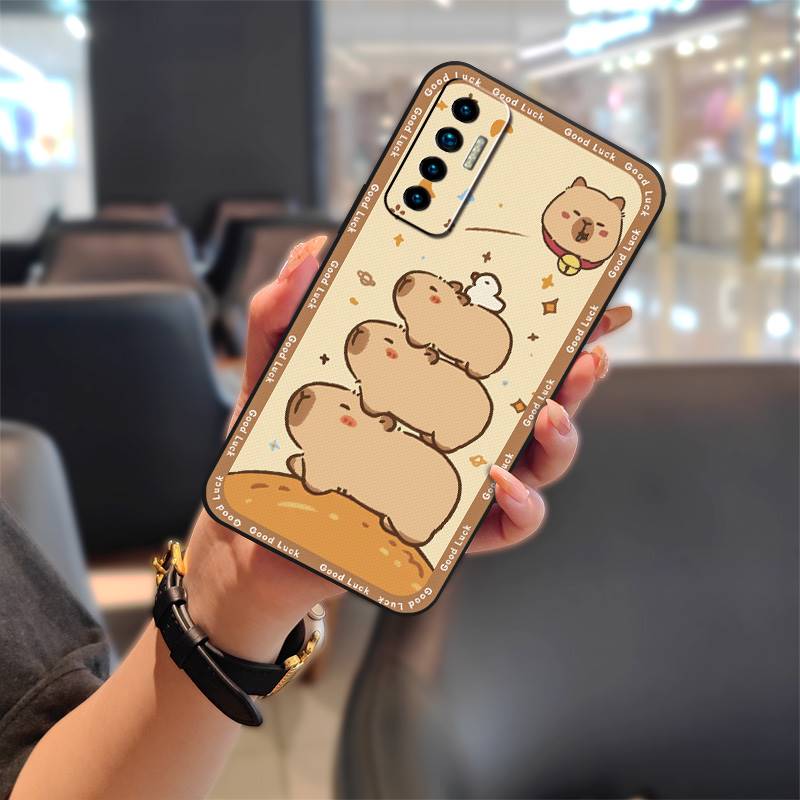 Durable Anti-dust Phone Case For Tecno Camon17P Anti-knock Back Cover Full Wrap Shockproof Waterproof Silicone Cartoon