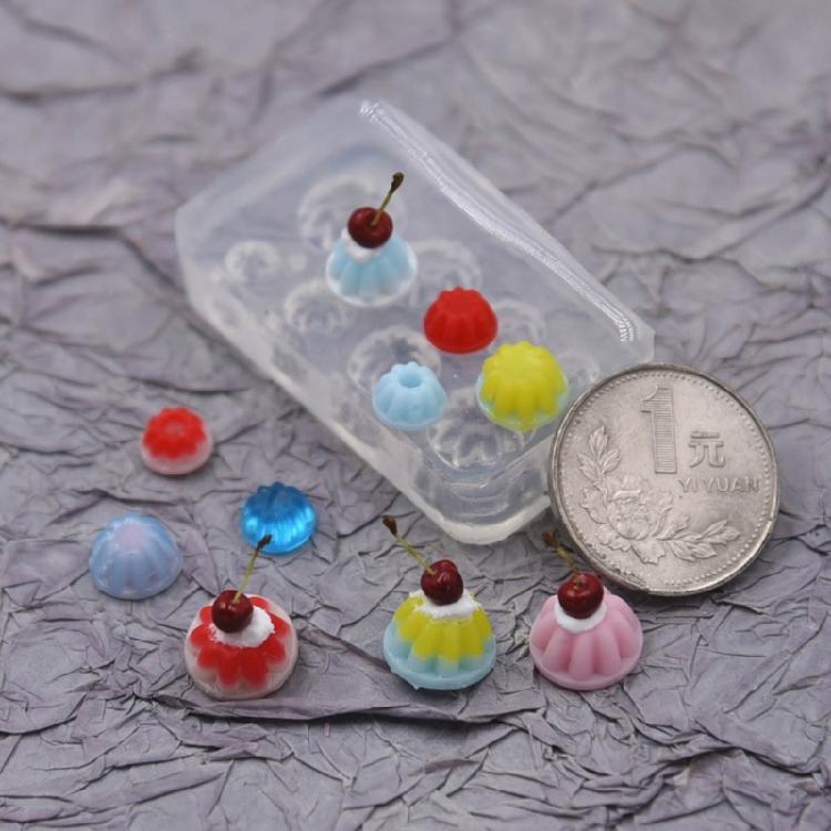 Food Play Miniature Silicone Mold DIY Small Pudding Molds for Crafting Baking