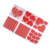 6Pcs Valentine\\\'s Day Love Heat Stickers Self Adhesive  Valentine\\\'s Day Wall Stickers for An