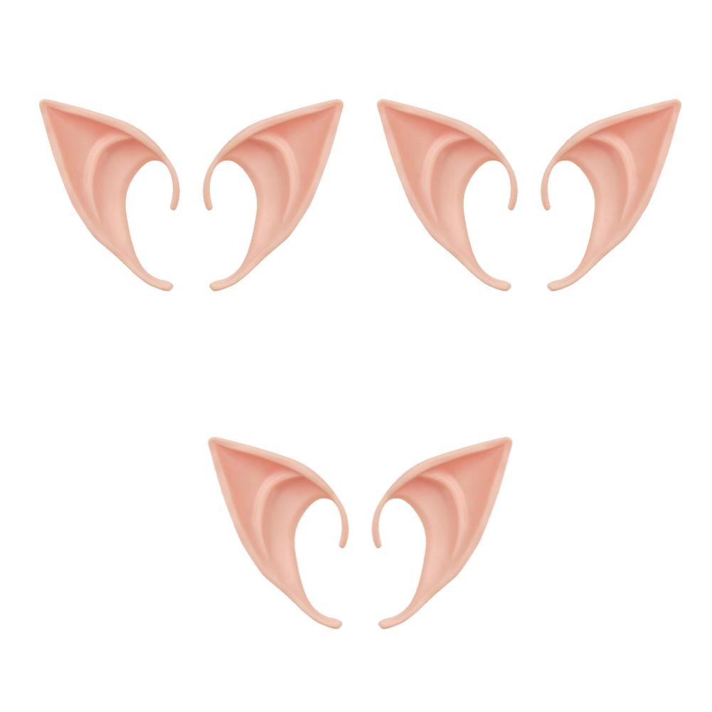 3-10 Par Lateksowe Akcesoria Maskaradowe Uszy Wróżki Pixie Sztuczne Uszy Anime Impreza Przebranie Kostium na Halloween Cosplay