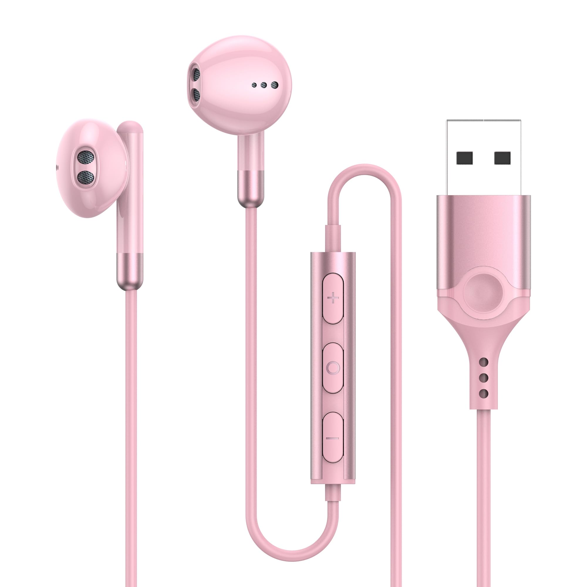 

Проводная гарнитура USB с громкостью звука HIFI, наушники для веб-игр, совместимые с портом наушников, микрофон, [2,3 м] микрофон,