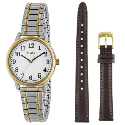 Reloj Unisex Timex Easy Reader TWG062900 Cuarzo Diario Resistente al Agua Cristal Mineral Esfera Blanca Latón [TIMEX] [Artículo]