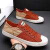 Summer Men Canvas Shoes Breathable Casual Low-Top Sneakers Soft Sole Flat Shoes Trendy Sports Footwear for Teens Boys