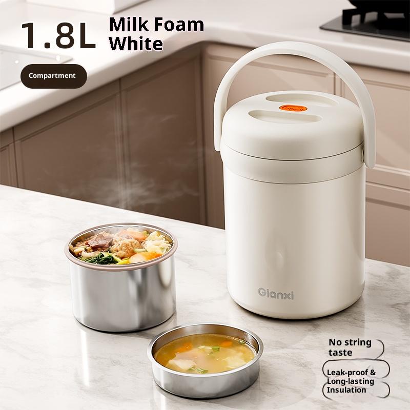 Gianxi Insulated Lunch Box For Office Workers Stainless Steel Large Capacity Bento Multi-Layer Lunch Carrier Bucket