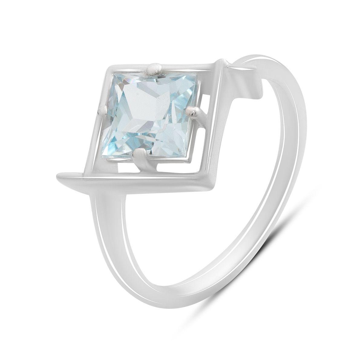 

Silver ring with natural topaz 2.117ct, item weight 3.43 gr (2188360) 17 небо синє світло кольору