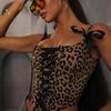 European and American Niche Trend Ins Spice Girls Straps Leopard Print Temperament Slim Vest Women's Wholesale