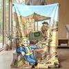 Soft Flannel Blanket Lightweight Cozy Bedroom Living Room CoverFallout Vault Boy