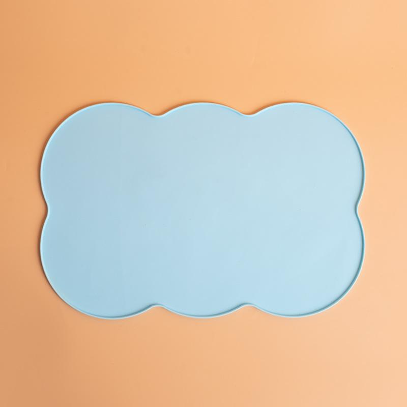 Pet Waterproof Mat Dog Cat Bowl Mat Silicone Non-slip Pet Feeding Mat Dog Eating Bowl Tray Cushion