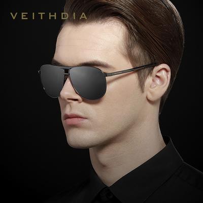 VEITHDIA Men's Vintage Sunglasses Polarized UV400 Lens Eyewear Sun Glasses For Men/Women V3028