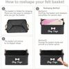 Felt Pet Toy Storage Box, Dog Toy Box, Organizing Basket - Ideal for Pet Item Organization
