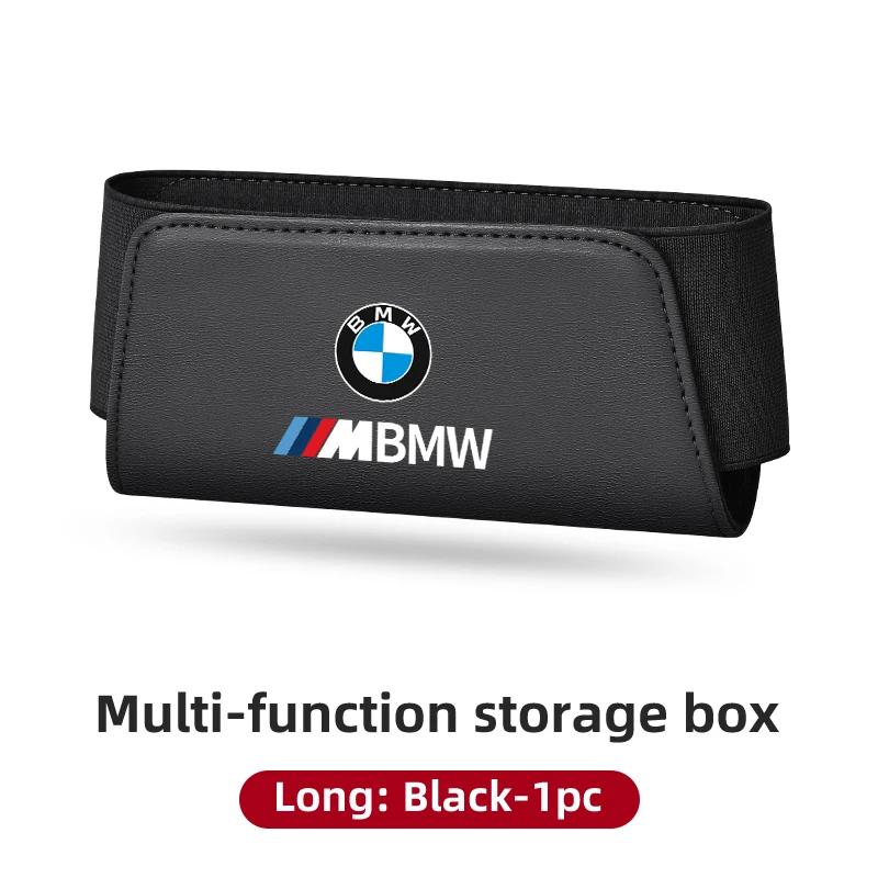 

Car Sticker 2025 Hot Car Accessories Side Door Seat Back Organizer Box Leather Storage Bags For BMW Motorsport X1 X3 X5 E39 E46