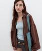 Seoran Viscose Pocket Wind Jumper_Brown