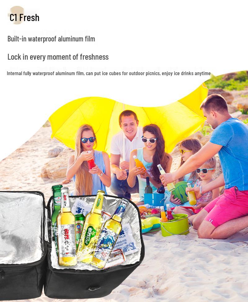Tesla MY/3 Front Trunk Insulation Bag - Waterproof Outdoor Food Storage & Car Travel Organizer