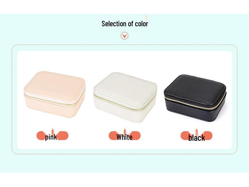 Portable Cross-Border PU Jewelry and Pill Box: Minimalist Double-Layer, Sealed Storage for Rings and Pills