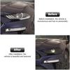 RT-TCZ Smoked Black Front Headlights Lamp Cover Guard Trim Decoration Exterior Accessories for Ford Mustang 2018-2023