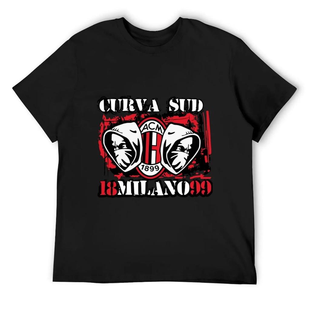 Curva south milano 1899 T-Shirt t-shirt personalizzata t-shirt divertente magliette t-shirt grafica grafiche t-shirt da uomo