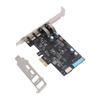 PCIE to USB 3.2 Gen 1 Card 10Gbps Bandwidth 4 USB PCIe Expansion Adapter Card for Desktop PC