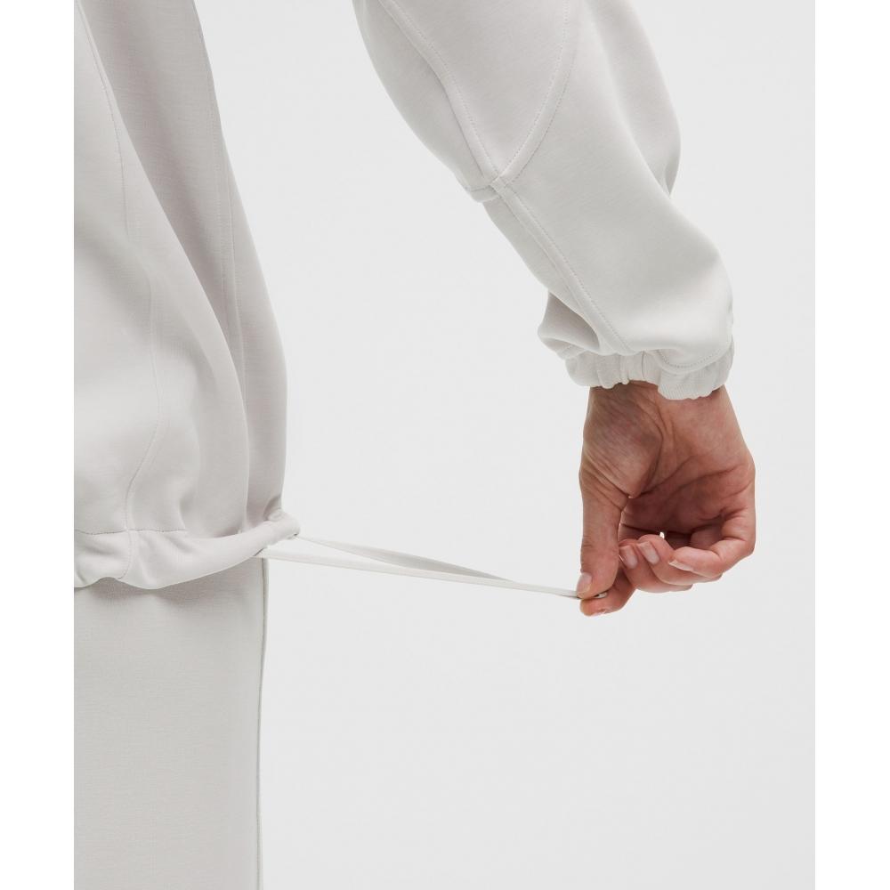 Lululemon Softstreme Half Zip  Long Dove Grey