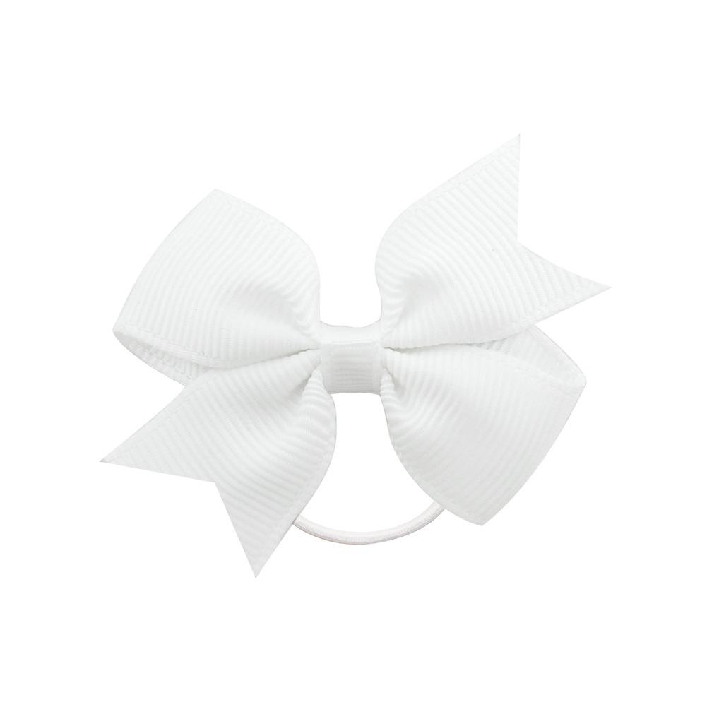 Children'S Versatile Xiaoqi Small Bow Solid Color Rubber Band Hair Band Baby Headgear Girls Hair Accessories 028