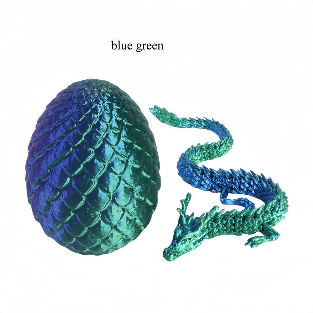 3D Printed Snake Egg and Dragon Egg Toys Fully Articulated Snake Dragon Collection Surprise Simulation Toy Decoration
