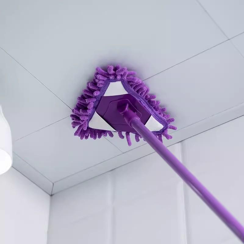 Mini trójkątny mop z mikrofibry dla dzieci – Wszechstronny do czyszczenia łazienki, kuchni, podłogi, ściany i samochodu