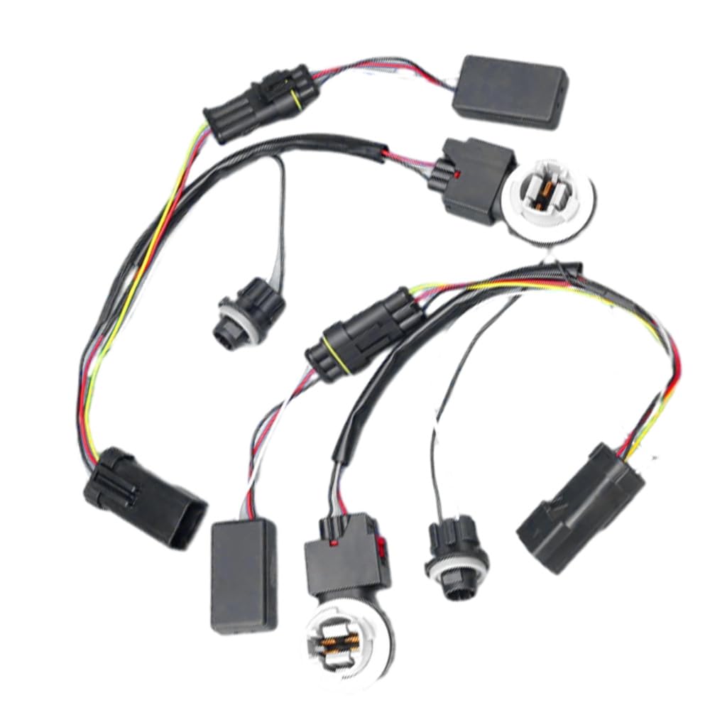 Tail Lamp Wiring Harness Kit, Rear Light Wiring Harness Socket, 55277415AA, 55277414AA, WJ20-0696WH Compatible with Dodge RAM 1500 2013-2022, Male