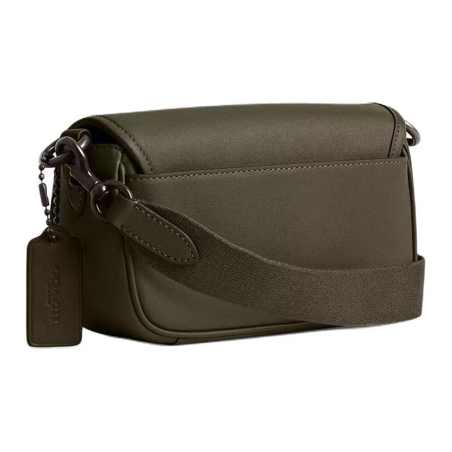 Coach Charter 18 Magnetic Snap Multifunctional Pocket Glove Tanned Leather Handheld Crossbody Shoulder Bag Small Men Bags Green CR755-ARY