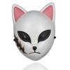 Japansk Anime Demon Slayer Mask Kimetsu No Yaiba Cosplay Sabito Kamado Tanjirou Halloween fest kostyme rekvisitter ABS masker