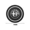 Keychain Silicone Car Coaster Auto Anti-slip Pad Water Cup Slot Mat For Alfa Romeo 4C 159 166 Spider Giulia 156 Mito 147 Volante