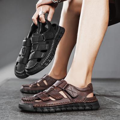 Modische Sommer Outdoor Sandalen für Herren Atmungsaktive Wanderschuhe Wasser Strand Herren Sandalen Camping Klettern Aqua Sneaker
