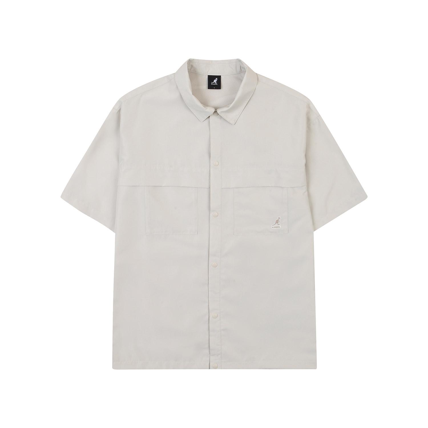 Kangol Pentagon Half-Sleeve Shirt 7058 Beige Beige/S