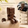 Creative Mini Wooden Man Perfume Holder Ornament Car Aromatherapy Diffuser  Home Decoration