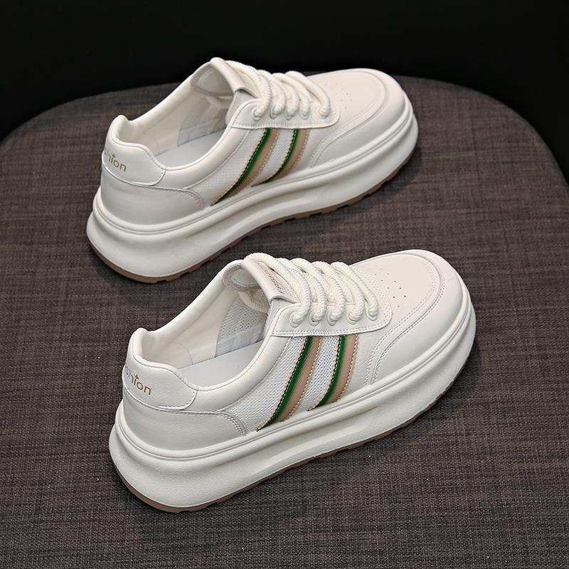 

Mesh breathable little white shoes women s shoes summer 2025 new platform explosion Internet celebrity versatile casual sports shoes 40 зелёный