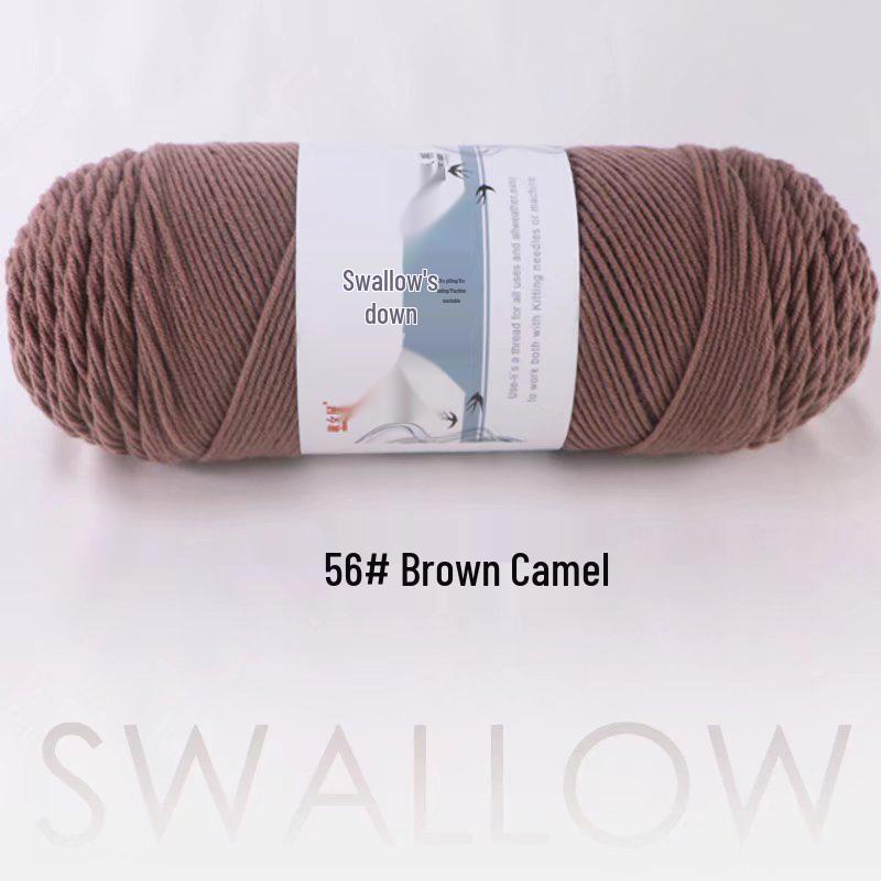 Large Skein 5-Ply Milk Cotton Yarn: Luxurious Plush for Doll Making & Seat Cushions, Available in 80 Colors