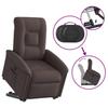 Relax Chair with Rising Function by Dark Brown Fabric