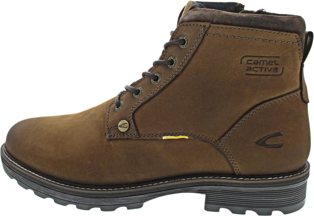 Camel Active Lace-up Boots In Chocolate Color