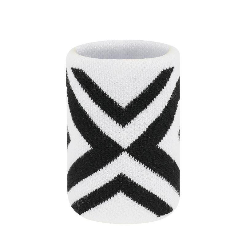 

A Pair Sweat Absorbing Wrist Straps Unisex Breathable Material For Basketball Tennis Running Yoga Badminton Sports Protect Gear белый