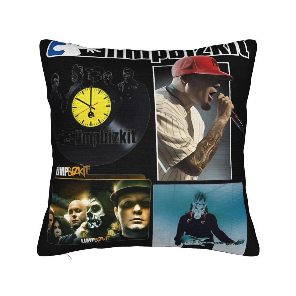 Rap Limp Bizkit Band Square Pillow Cases Rock Cushion Cover Custom Zipper Decor Throw Pillow Case Cover for Seat xcm