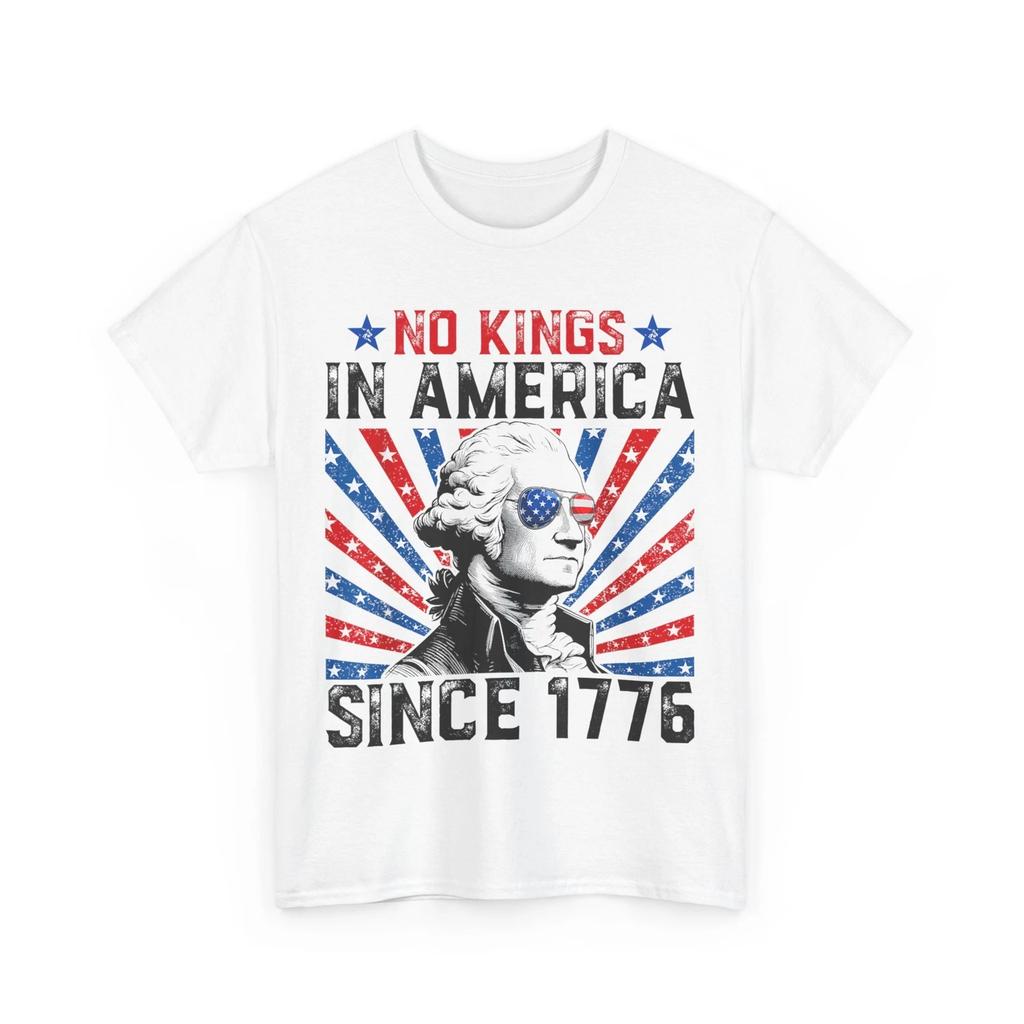 No Kings In America Since 1776 American Flag Shirt