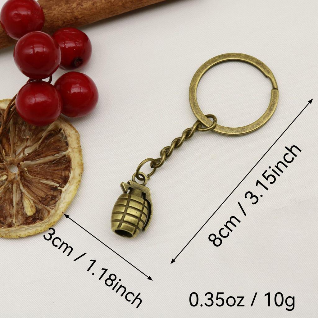 Foreign Trade Hot-Selling Jewelry Grenade Keychain Pendant