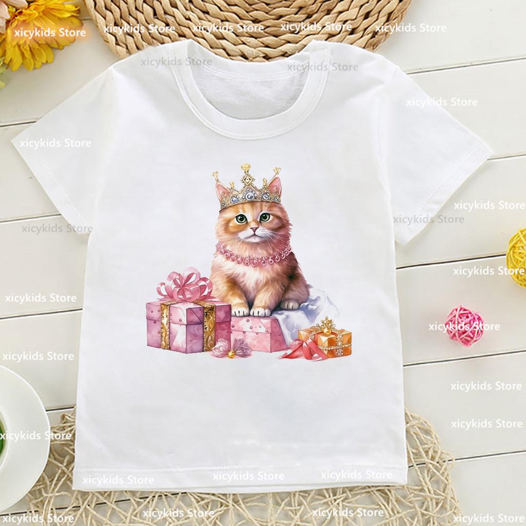 New Kids Tshirt Funny Corgi Maltese Dog Animal Print Boys T-Shirt Fashion Kawaii Girls T-Shirt Autumn White Shirt Top Wholesale