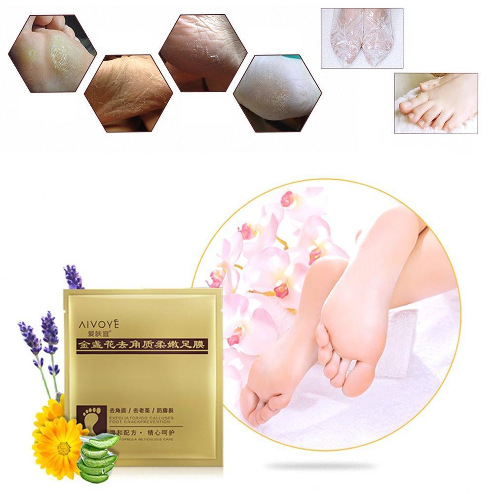 2PCS/Pack Exfoliating Peel Foot Mask Baby Feet Remove Callus Hard Dead