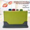 Multi-Purpose PP Plastic Cutting Board Set - 4-Piece for Kitchen and Meat Chopping